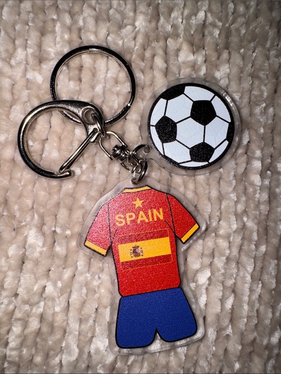 Accessories - Spain Soccer Jersey Keychains Bagcharms NWOT